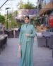 Elegant Green Georgette Full Abaya | 2 Pcs Set with Stoller |