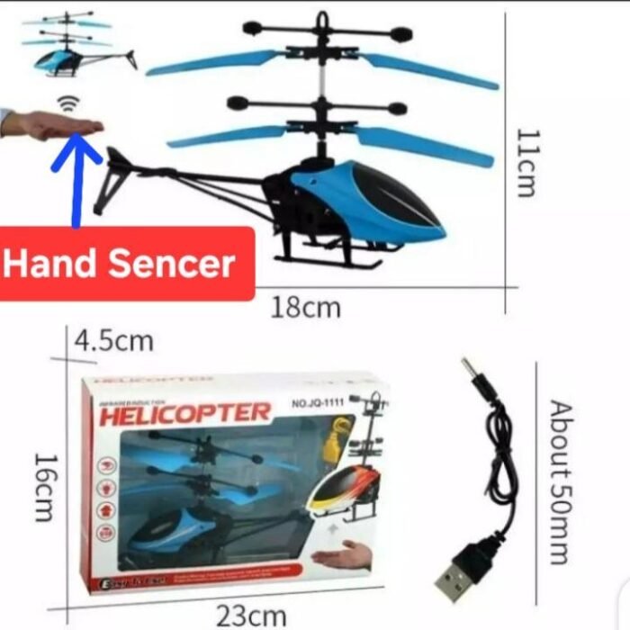 Colorful Hand Sensor Helicopter | 1 Pc Flying Toy for Kids