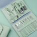 Premium Care Mani Pedi Kit-Pack Stainless Steel Multicolor Grooming Tools